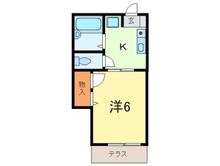 大山ハイツの物件間取画像